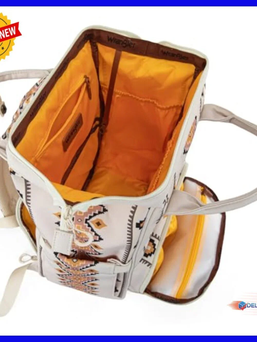 Canvas Diaper Backpack with 11 Pockets, Waterproof Insulated Compartments